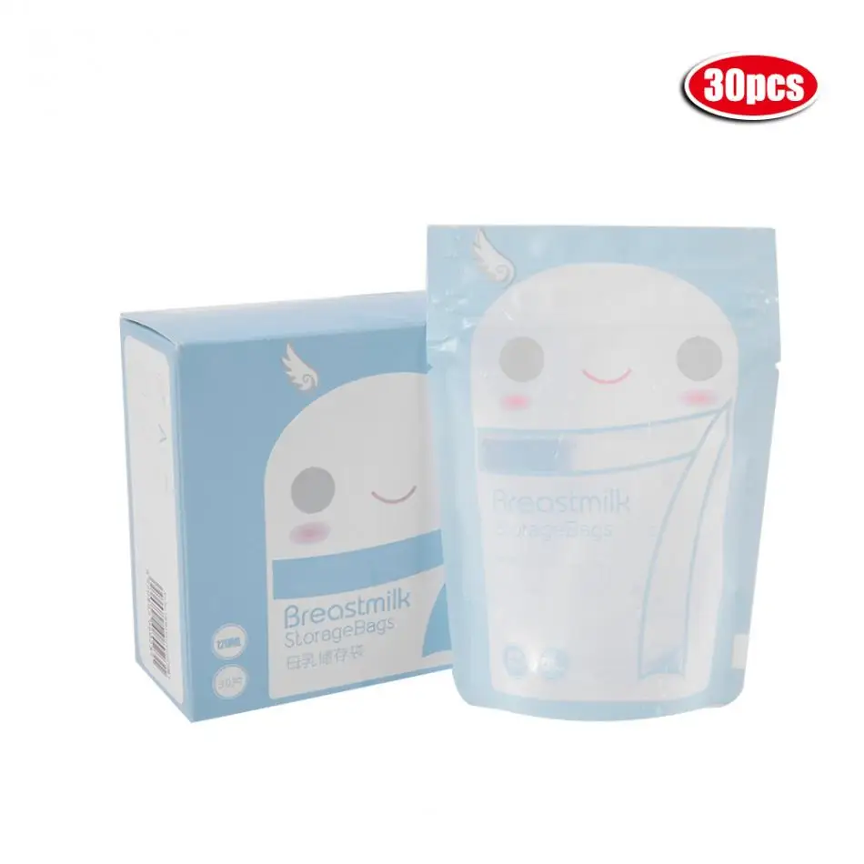 30 шт 120 мл детское хранение грудного молока сумки герметичные стерилизованные детские пищевые безопасные контейнеры для морозилки грудного молока мешки для кормления ребенка