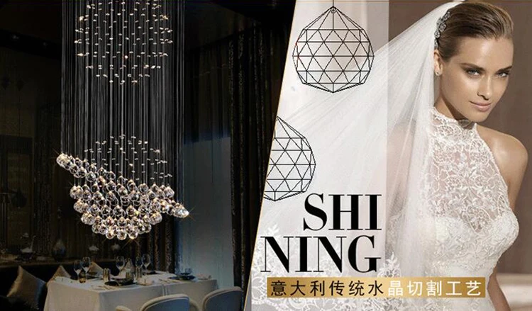 Best jmmxiuz 2018 HOT selling New Modern K9 LED Crystal Chandelier Crystal Lamp 100% Guarantee 2