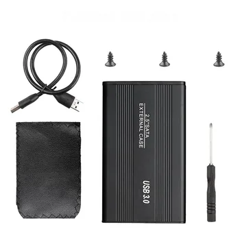 

2.5 Inch Aluminum Alloy Notebook SATA HDD Case To Sata USB 3.0 SSD HD Hard Drive Disk External Storage Enclosure Box Cover