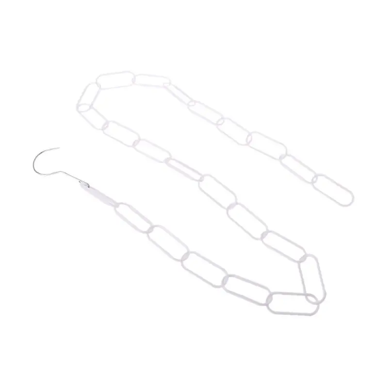 

51 in Market Shop Hanging Hanger Display Connector Strip Clothes Rack Hook Ring Stable Chain Home Closet Organizer Space Saving