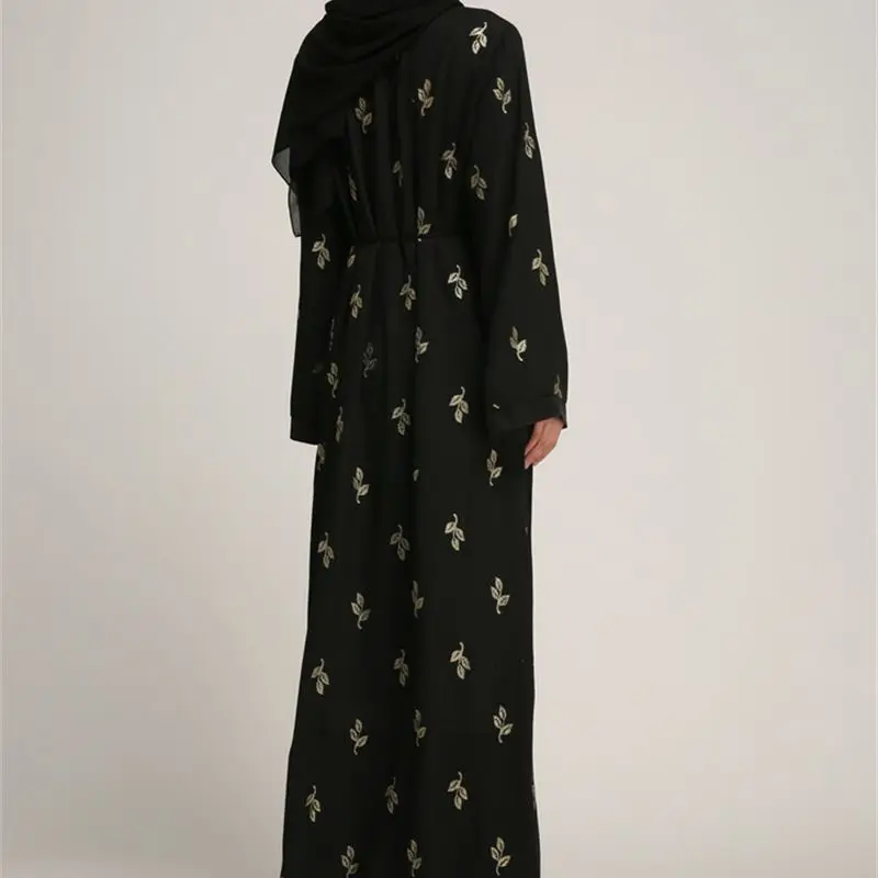 Мусульманское Открытое платье Abaya Элегантное Длинное кимоно Jubah Ramadan арабский