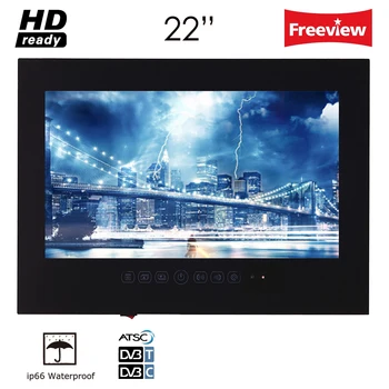 Souria 22 inch Hotel Indoor Advertising Television IP66 Waterproof Rated Multifunctional Bathroom LED TV Black/White Souria 22 inch Hotel Indoor Advertising Television IP66 Waterproof Rated Multifunctional Bathroom LED TV Black/White