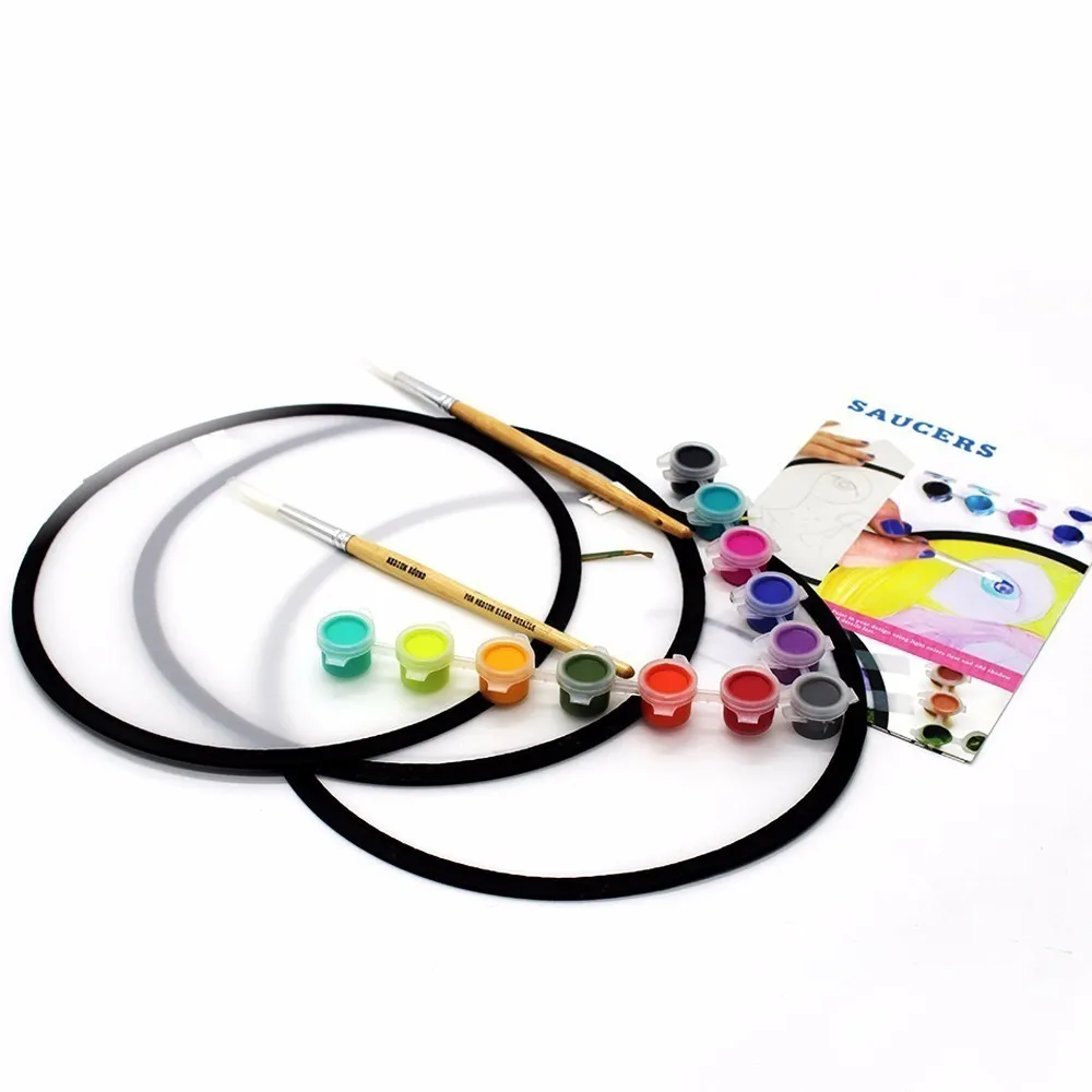 

ZTschool The unique work of The circular disc child's own art creation artistic paint brush tools artist painting supplies pen