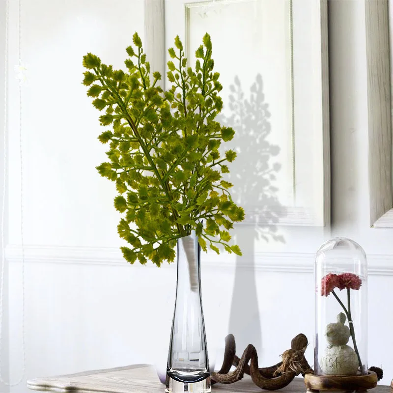 Artificial Leaves Grass Simulation Flower Plant Bonsai Plastic Fake Flowers for DIY Home Wedding