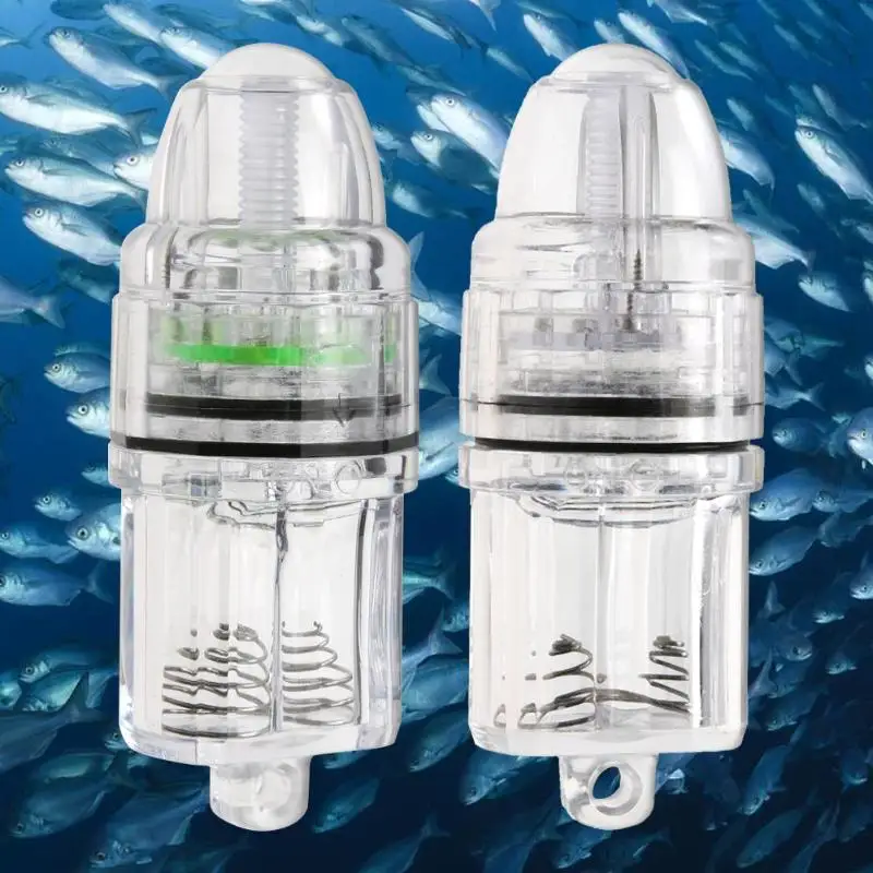 

Underwater Deep Drop LED flashlight Fish Attracting Indicator Squid Fish Lure light Green Fishing Lamp use in 300m water depth