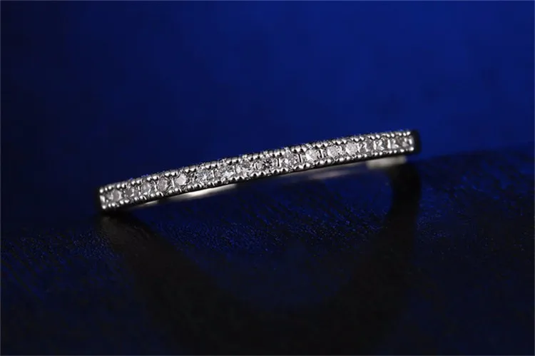 MOROW Fashion Classic AAA Zircon Finger Rings Dainty Plated White Gold Simple Metal Ring for Women Jewelry Christmas Gift Hot (4)
