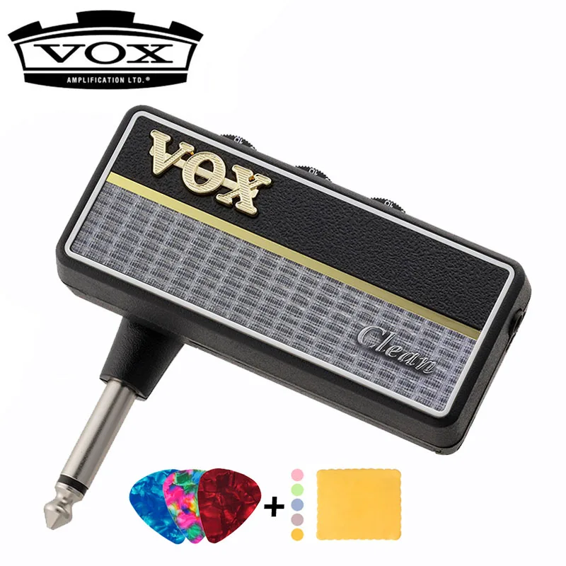 Усилитель для наушников Vox Amplug 2 Guitar/Bass, все модели-AC30, Classic Rock, Metal, Bass, Clean, Blues, Lead - Цвет: CLEAN