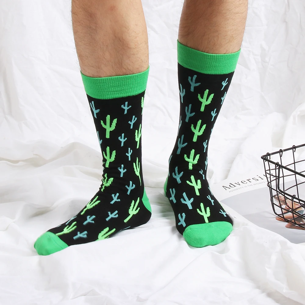 Женские и мужские фрукты кактус зимние осенние носки теплые носки хип хоп Уличная Команда Скейтборд забавные чулочно-носочные изделия хлопок мягкие Мультяшные носки