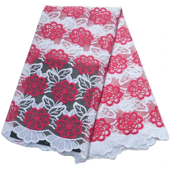 

Cheapest African Lace Fabric 2018 Embroidered Nigerian Laces Fabric High Quality French Tulle Lace Fabric For White Women Dress