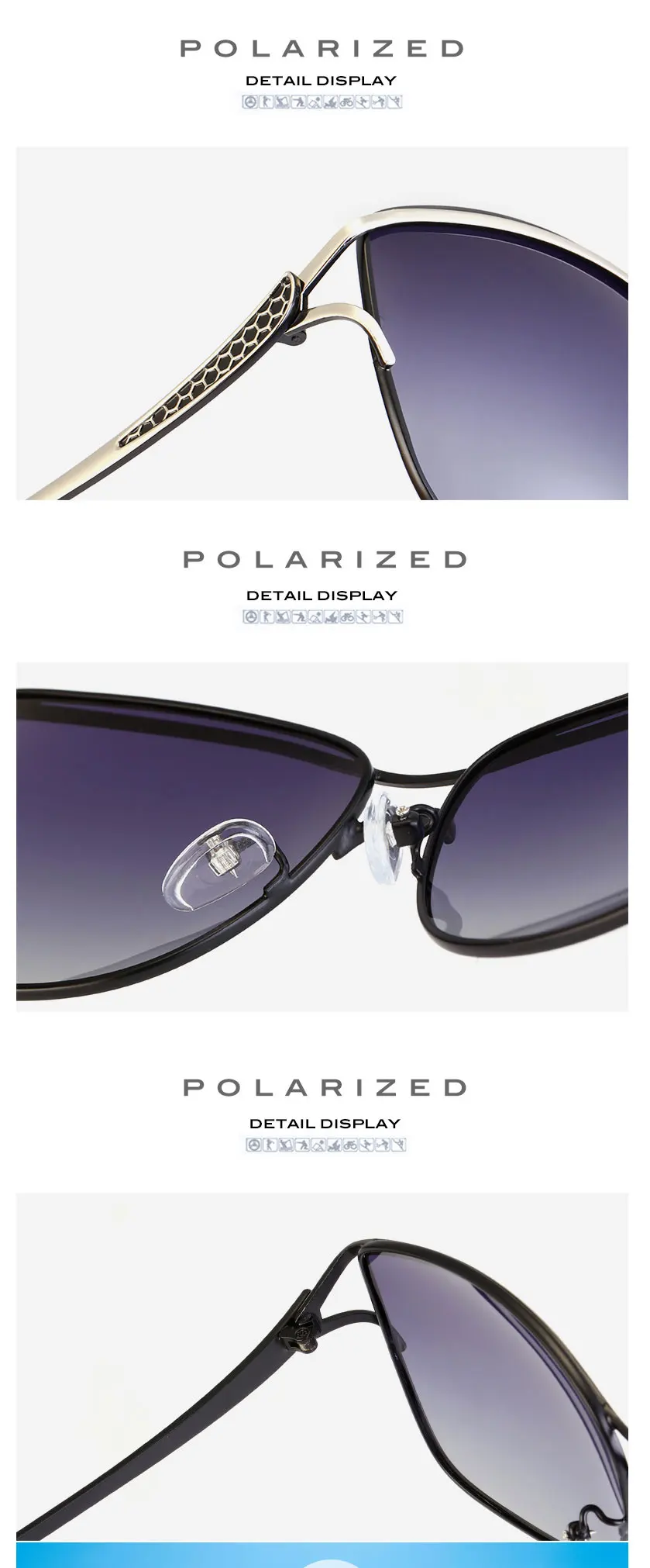 SIMPRECT, поляризационные солнцезащитные очки для женщин, Ретро стиль, большие размеры, квадратные, UV400, высокое качество, солнцезащитные очки, Ретро стиль, Lunette De Soleil Femme