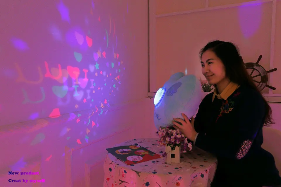  Colorful Heart LED Luminous Pillow 