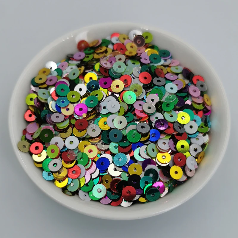 

4mm 11g/lot Sparkles Sequin Flat Round Loose Sequins for Crafts Paillette Sewing Decoration DIY Accessory Lentejuelas Para Coser