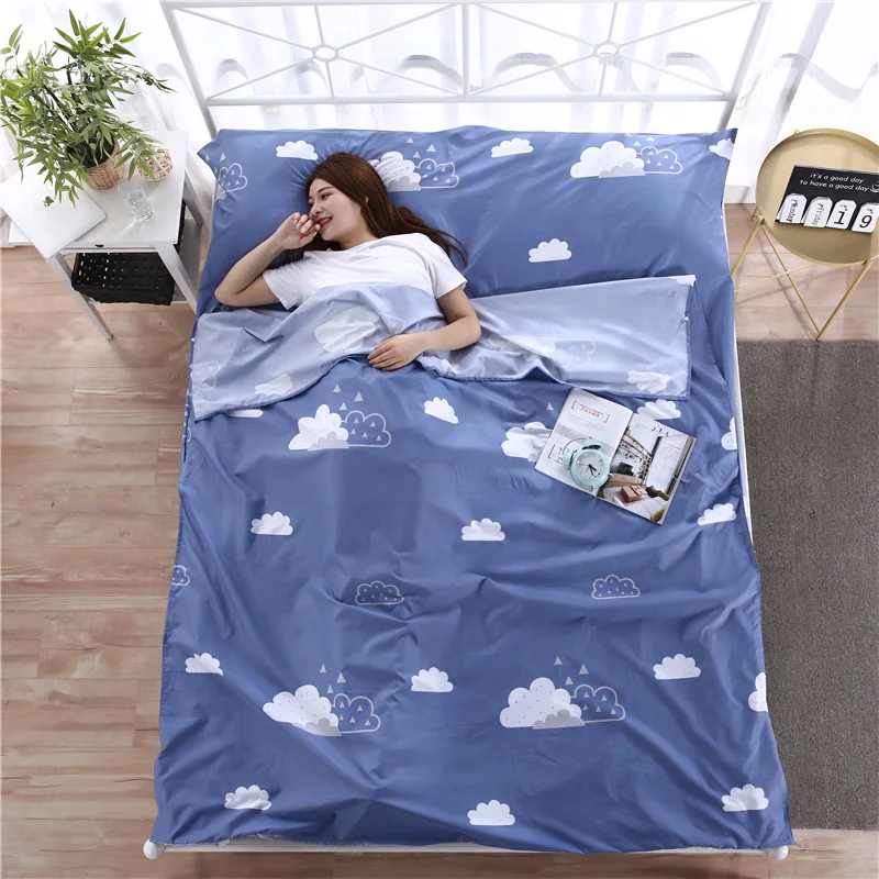 

2018 new sleeping bags update lazy bag sleeping bag camping portable air sofa bed hammock nylon length 2.1m