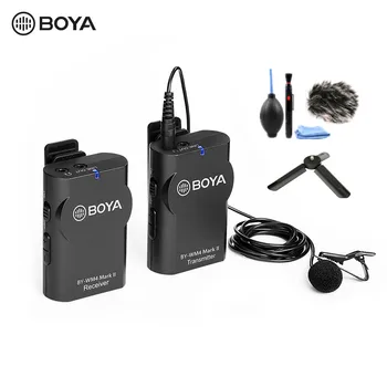 

BOYA BY-WM4 Mark II Portable 2.4G Wireless Microphone System Transmitter + Receiver for DSLR Camera Camcorder Phone PC Au
