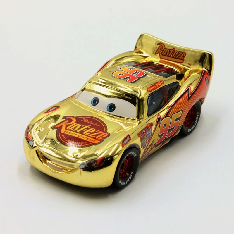 Disney Pixar Cars 3 шт./лот покрытие золото серебро Молния Маккуин 1:55 Масштаб литья под давлением металлический сплав модель автомобиля милые игрушки для детей