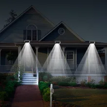 T-SUN 12 светодиодный водонепроницаемый охранный светильник для наружного садового забора для наружной двери гаража настенный светильник с датчиком для двора