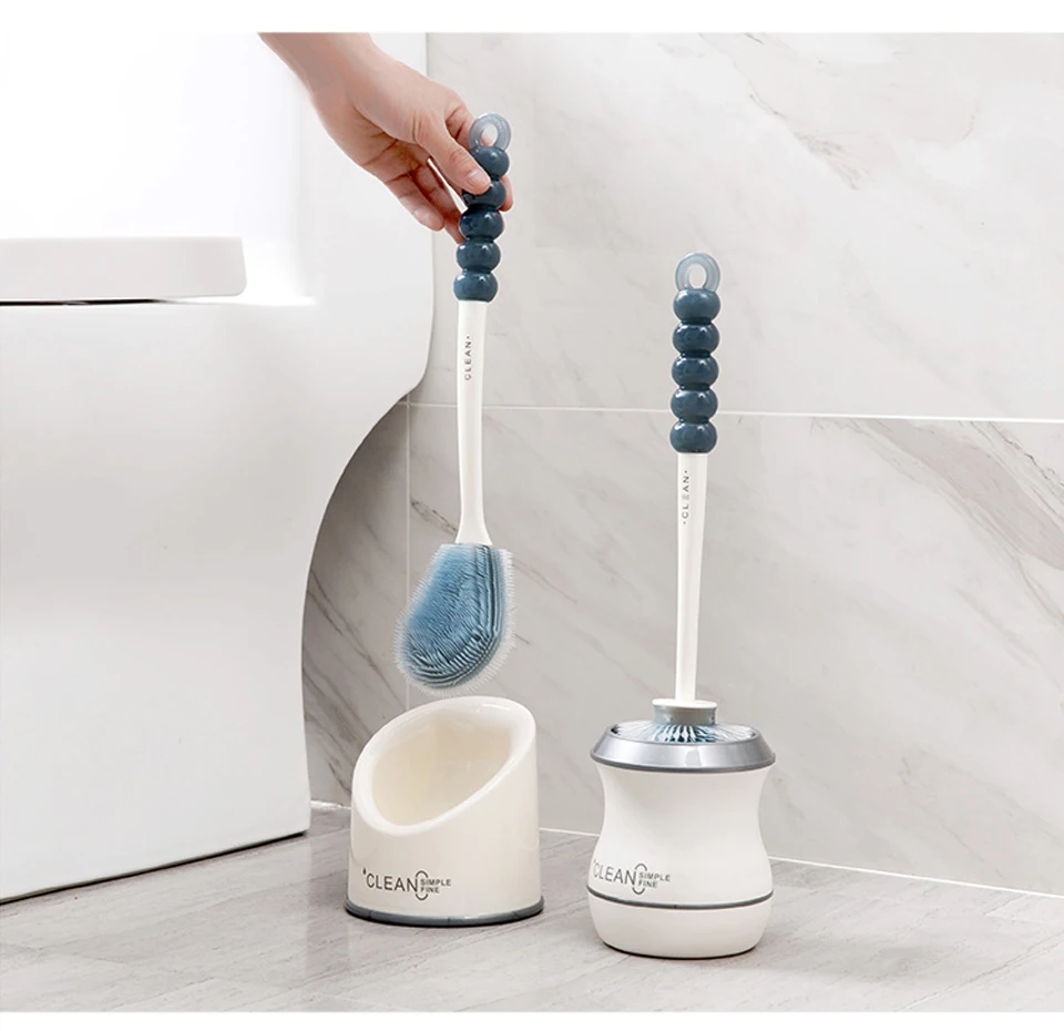 Details about   Cleaning Long Handle Brush Holder Modern Bathroom Free Standing Storage Set 