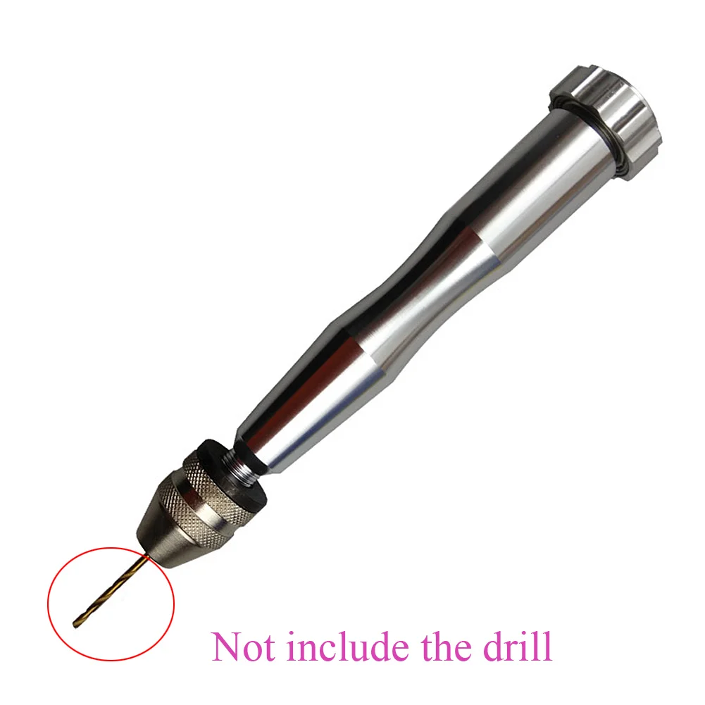 

1Pc Aluminum Semi Automatic Mini Manual Hand Drill Chuck Twsit Micro Drill Bit Woodworking amber olive walnut DIY Tool 0.5-3mm