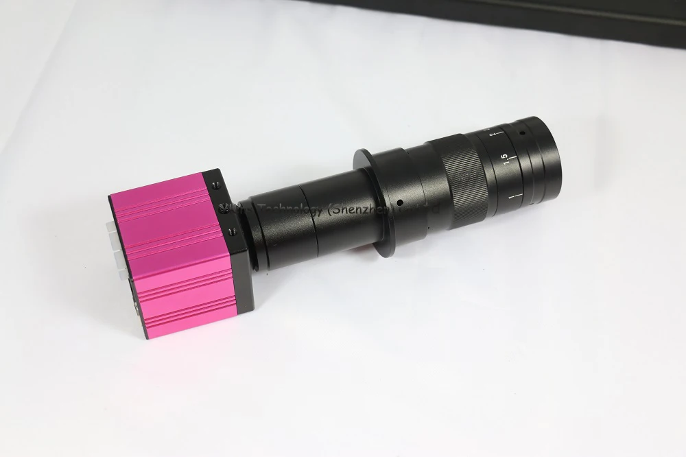 

2016 New arrival Full HD CMOS USB HDMI microscope camera SD Card+180X Zoom C-mount for Industry Lab PCB