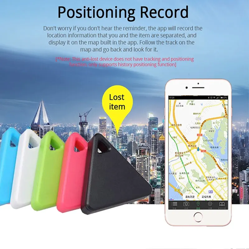 Gray Key Finder Bluetooth Locator Smart Tracker Anti-Lost Bidirectional Alarm Reminder with App for Android//iOS Phone for Phone Dogs Kids Luggage Wallet Replaceable Battery