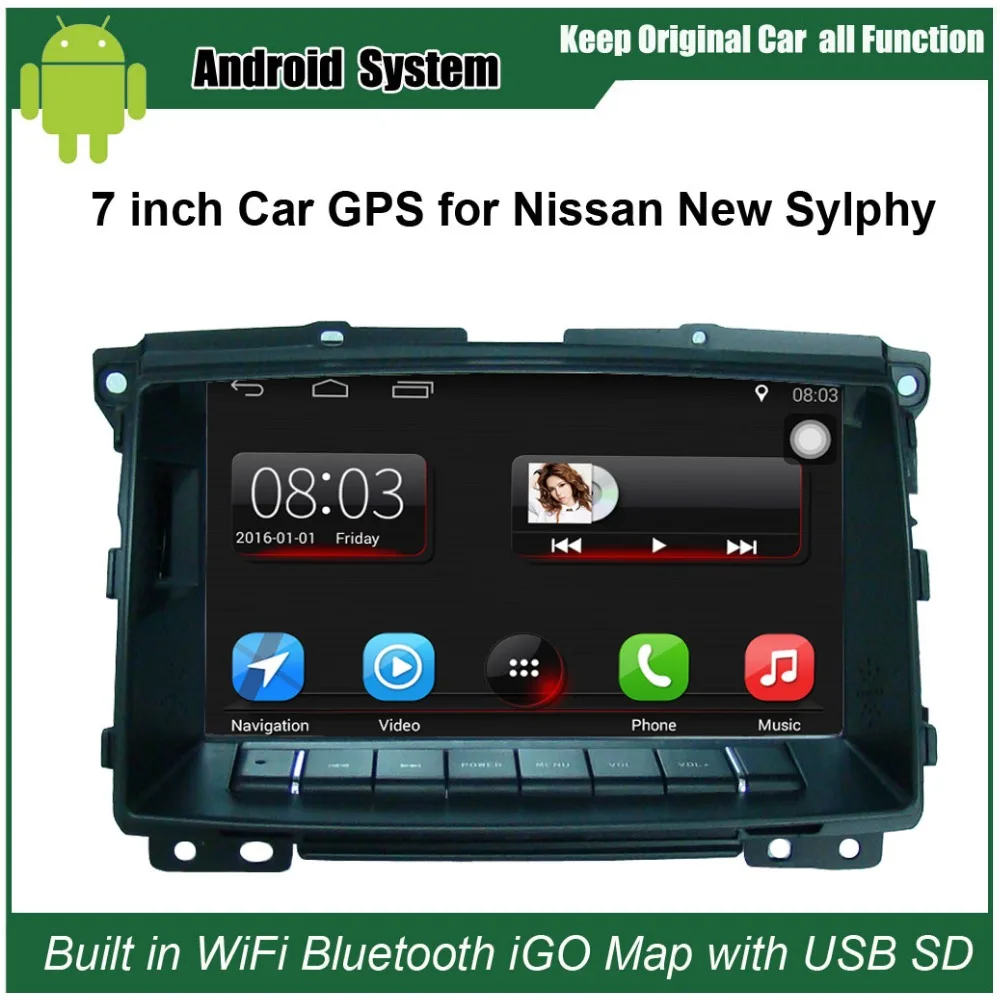 Upgraded Original Car Radio Player Suit to Nissan Sylphy (2009 after