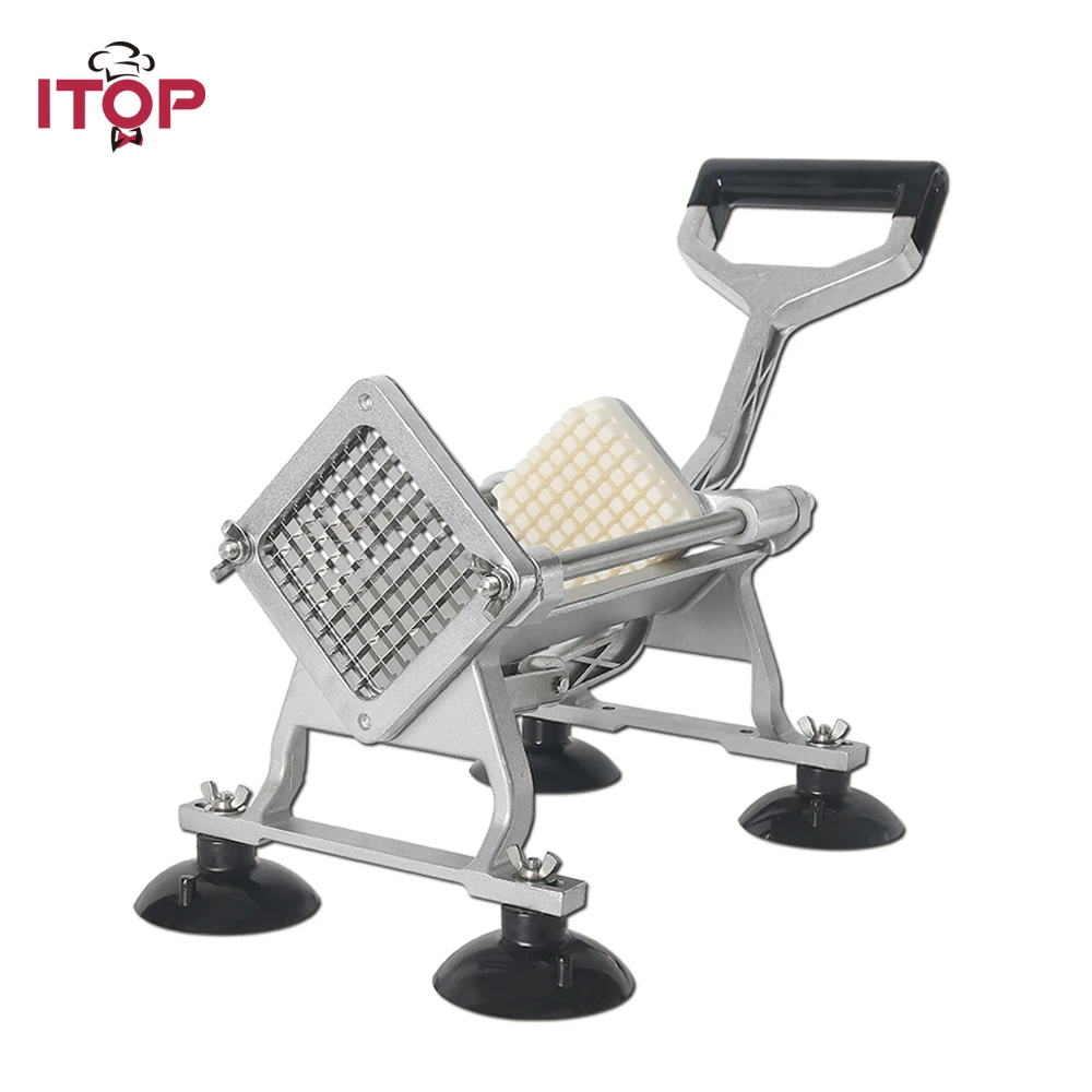 

ITOP Manual Potato Machine French Fries Cutter Potato Chip Carrot Slicers Kitchen Vegetable Fruit Tools With 6/9/12mm Blades