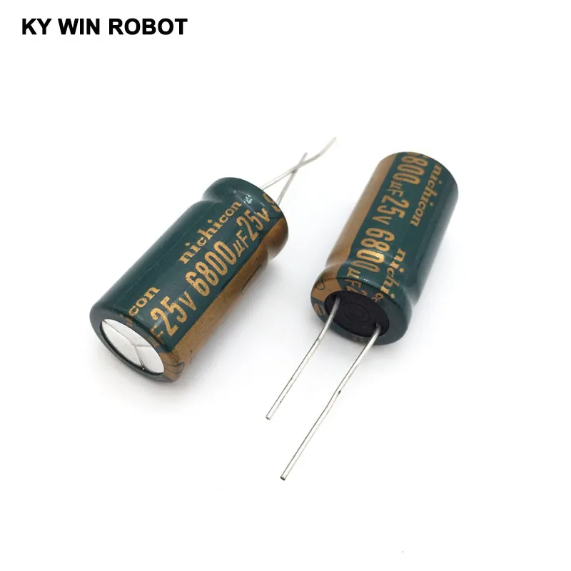 2 шт. электролитический конденсатор 25 в 6800 мкФ 16*30 алюминиевый s|electrolytic capacitor