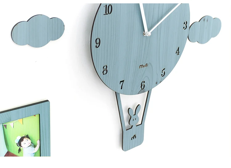 Луи моды настенные часы качели Творческий мультфильм Гостиная современная личность Спальня тихий дом