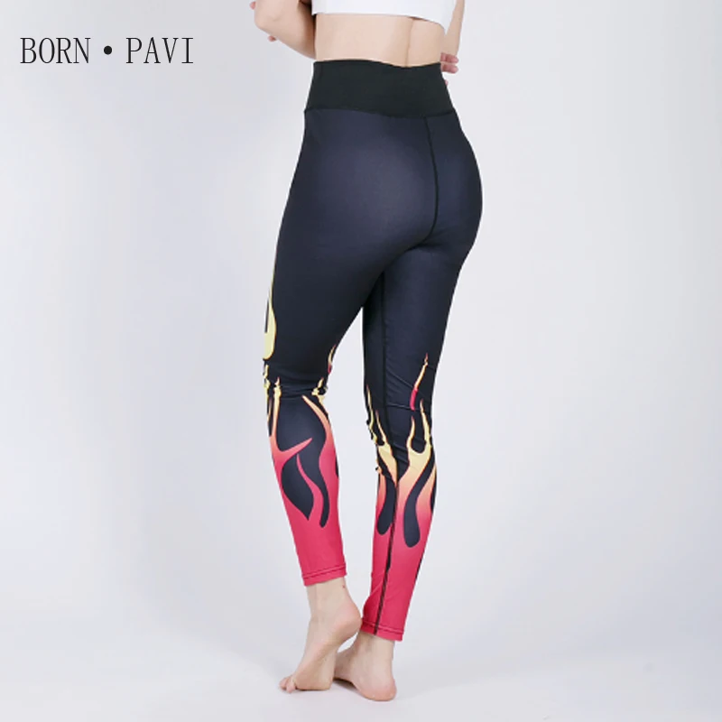 BORNPAVI Leggings For Women High Waist Athleisure Workout