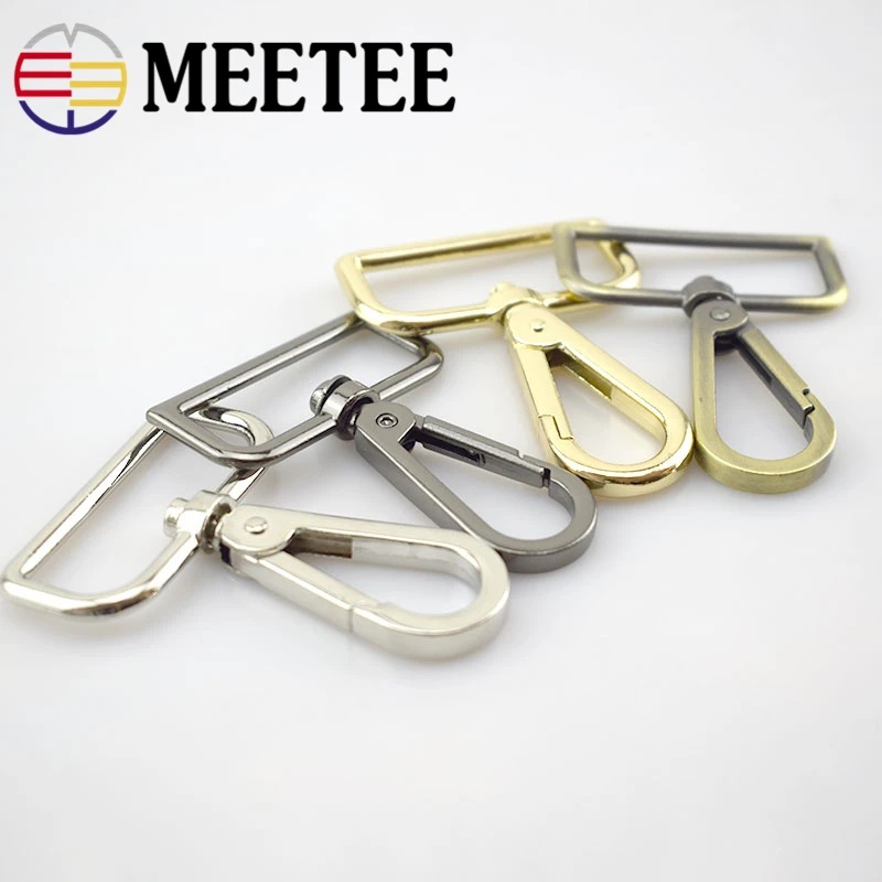 4 шт. Meetee багажная Пряжка 16/20/26/32/38 мм сумки на ремешке с металлическими застежками