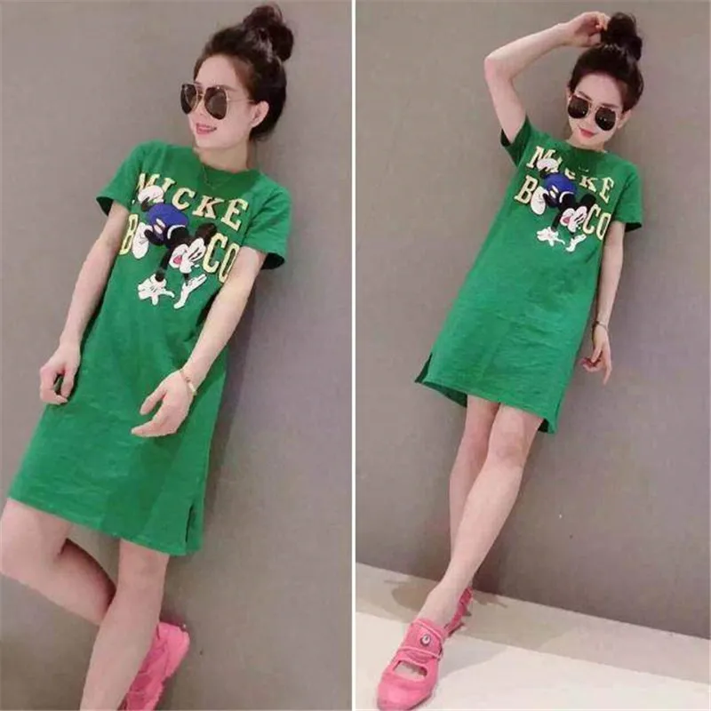 

Mickey T shirt Women Cute Summer Cartoon Tees Feminina Casual Mickey Mouse Tshirt Streetwear Loose T Shirt Girl Kawaii T Shirts