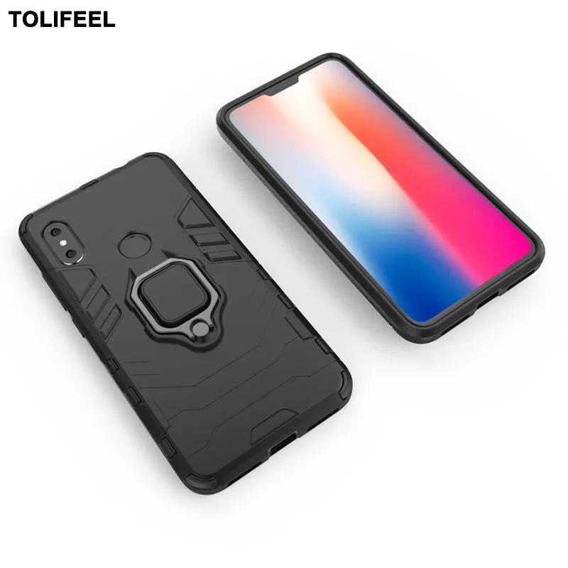 Противоударный чехол для Xiaomi Redmi Note 6 случаях Pro крышка робот Броня телефона Капа |