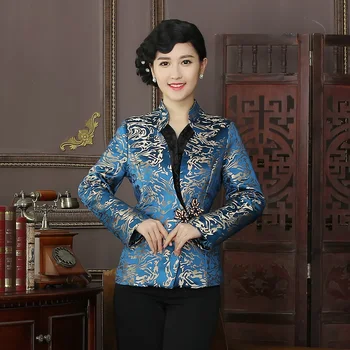 

New Arrival High Quality Chinese Tradition Style Jackets Elegant Slim Jacket Coat Tang Suit Tops Plus Size L XL XXL XXXL 4XL R03