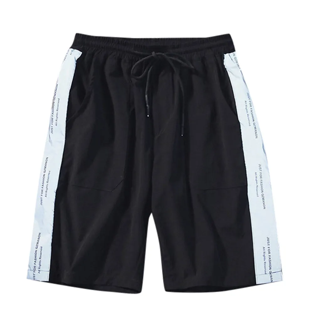 DOUDOULU Summer Fashion Men's Stickers Pocket Tether Elastic Cotton Casual Male Shorts homme Pants Shorts#CL30