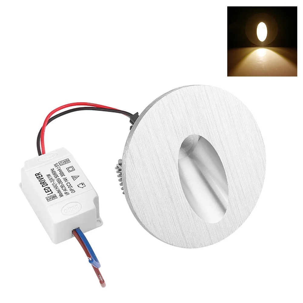 5pcs/lot Round Square LED Recessed Light Wall Lamp ...