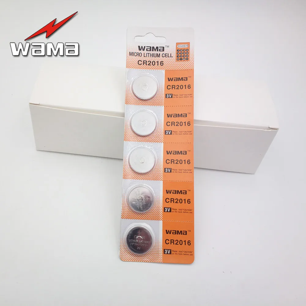50x Wama CR2016 3V Li ion Lithium Button Cell Coin Battery ECR2016