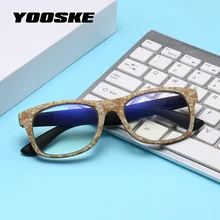 YOOSKE, анти-blu-ray очки для чтения, женские прозрачные линзы, анти-синий светильник, очки, винтажные, Анти-усталость, дальнозоркость, очки