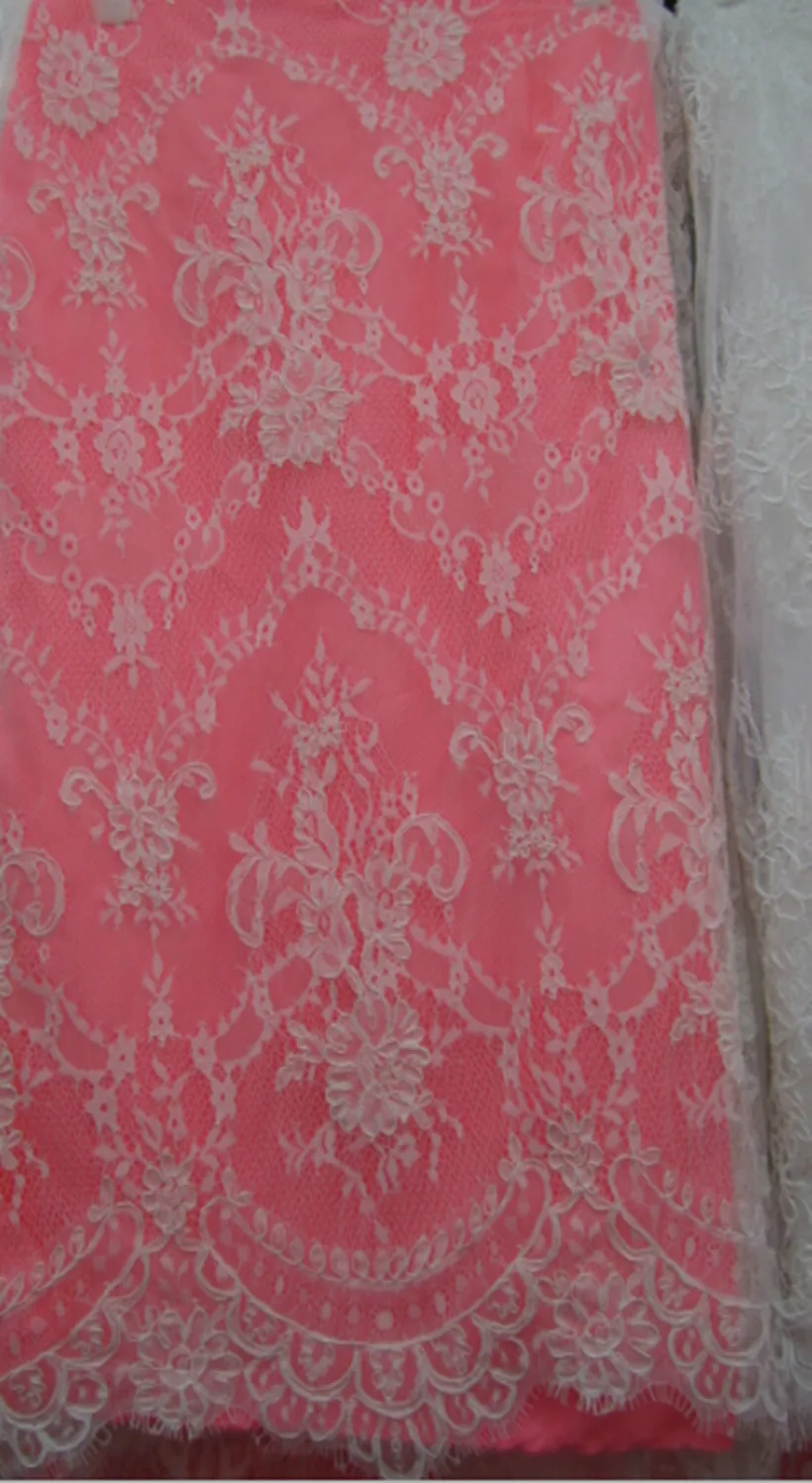 

Net yarn embroidery eyelashes corded luxurious palace Ting wedding fabric lace cloth fabric wholesale