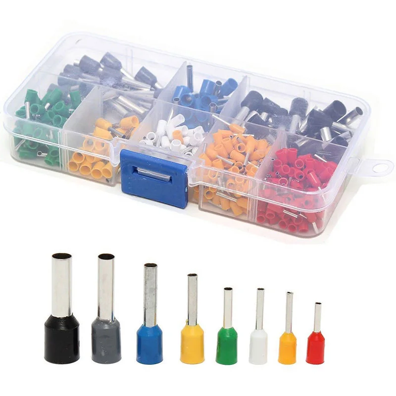 

400Pc/Set Crimp Terminals Insulated Electrical Wiring Connector Kit Tool W/ Case