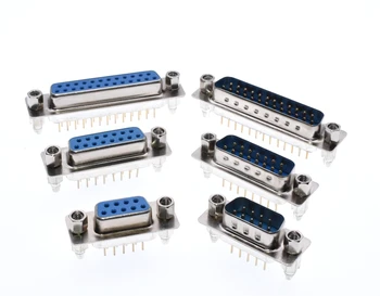 

5PCS DB9 DB15 DB25 DB37 9/15/25/37 Pin Straight 180 Degree Male Female Plug D-sub PCB Mounting Connector DP9 DP15 DP25 DP37