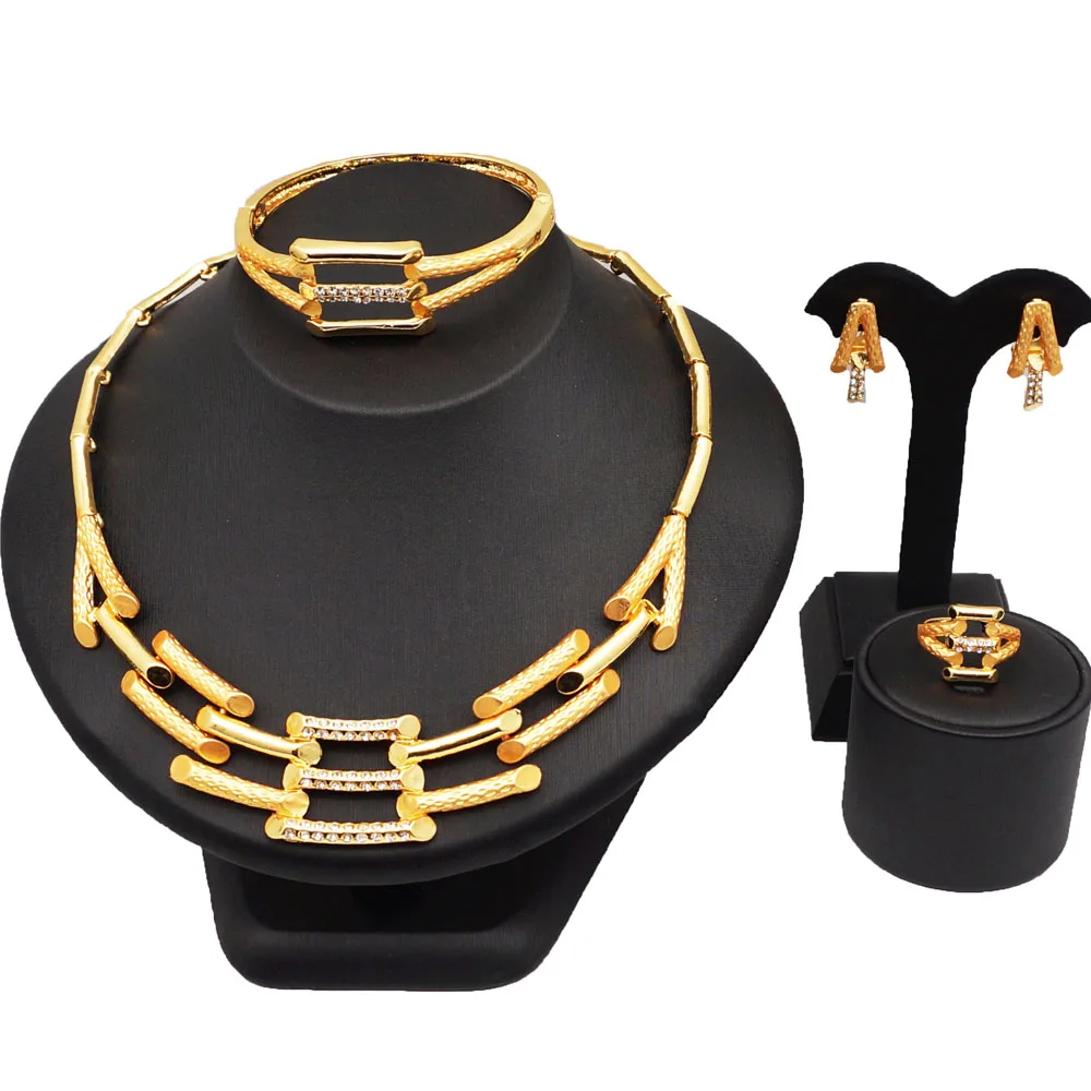 gold colour jewelry sets african big jewelry set wholesale african