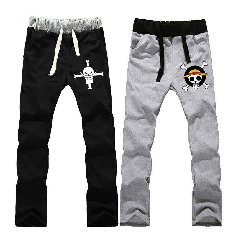 

Anime characters Cosplay Sweatpants 2018 One Piece Print Jogger Pants Cotton Fitness Trousers Halloween Elastic Pants D02