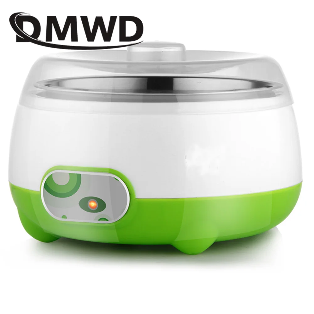 DMWD Mini Electric Yogurt Maker Automatic Yoghourt Machine Leben Natto Rice Wine Fermenter 1L Stainless Steel Liner Container EU DMWD Mini Electric Yogurt Maker Automatic Yoghourt Machine Leben Natto Rice Wine Fermenter 1L Stainless Steel Liner Container EU