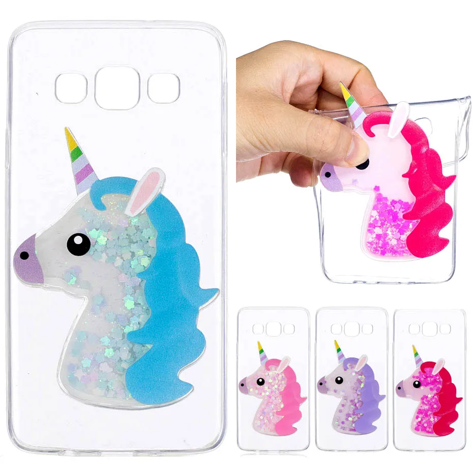 

Unicorn Dynamic Glitter Liquid Horse Cartoon For Samsung Galaxy NOTE 8 S8 S9 Plus S8 S6 S7 Edge Silicone Cartoon cover