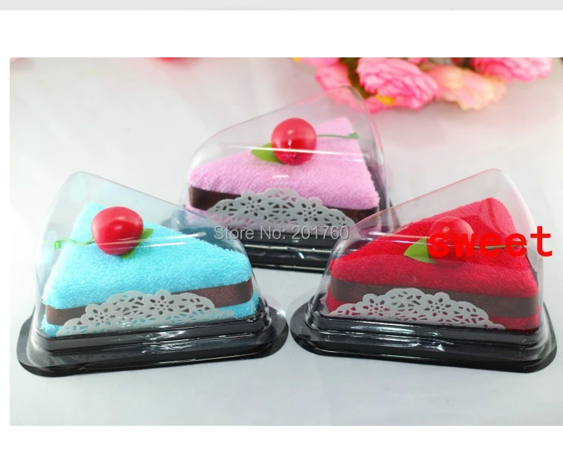 

Wholesale Cake towel little sandwiches creative gifts wedding gifts pure cotton towel 30pcs/lot mix order free shipping