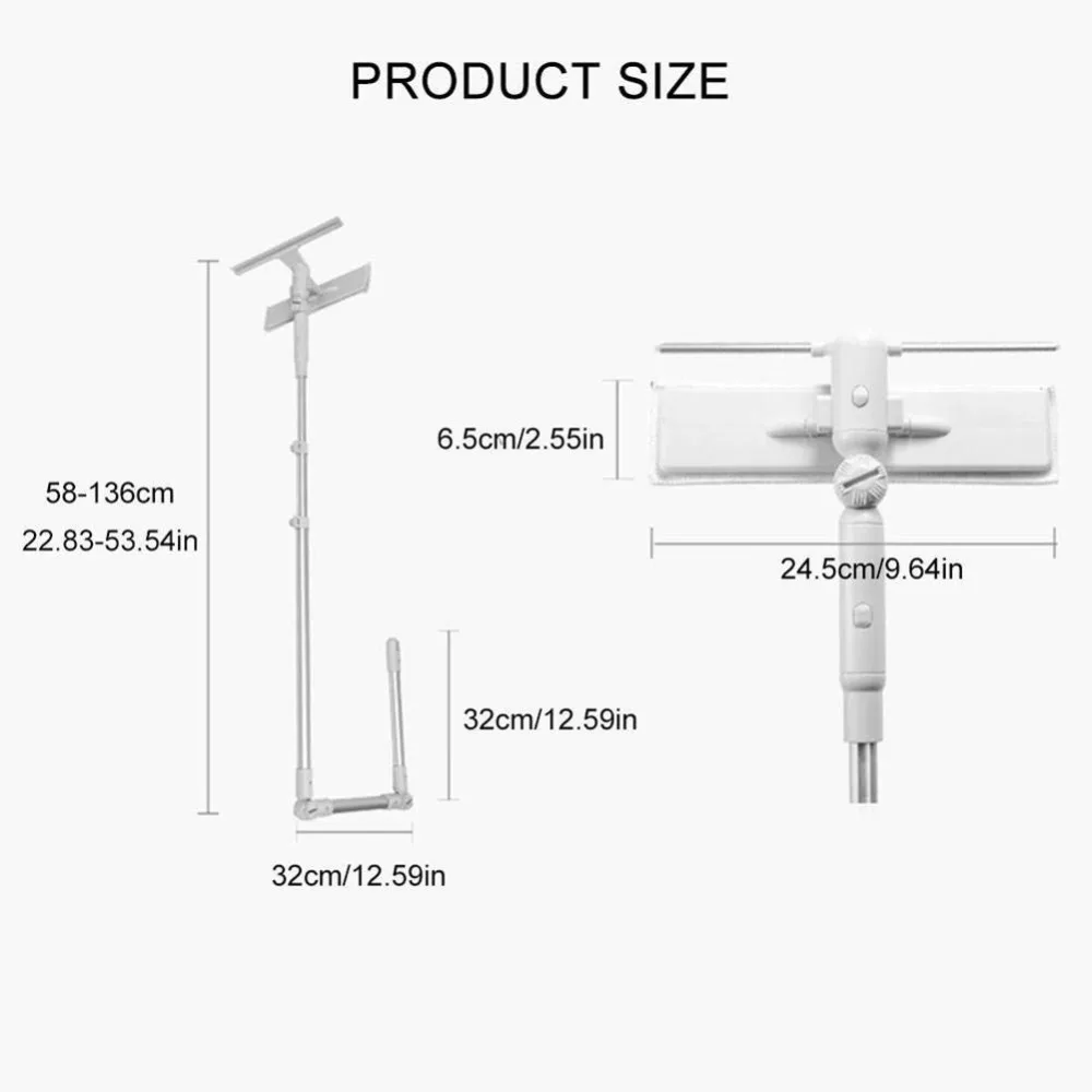 Очиститель оконного стекла ткань& Ракель двухсторонний расширитель стеклоочистителя полюс щетка из микроволокна Высокая подъем чистые окна инструмент для пыли