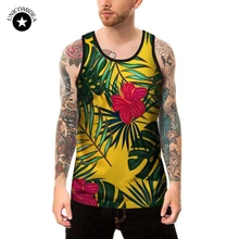 Летняя мода 3D печати цветочные безрукавки для мужчин Singlet хип хоп жилет без рукавов Стрингер Ftness одежда для мужчин s