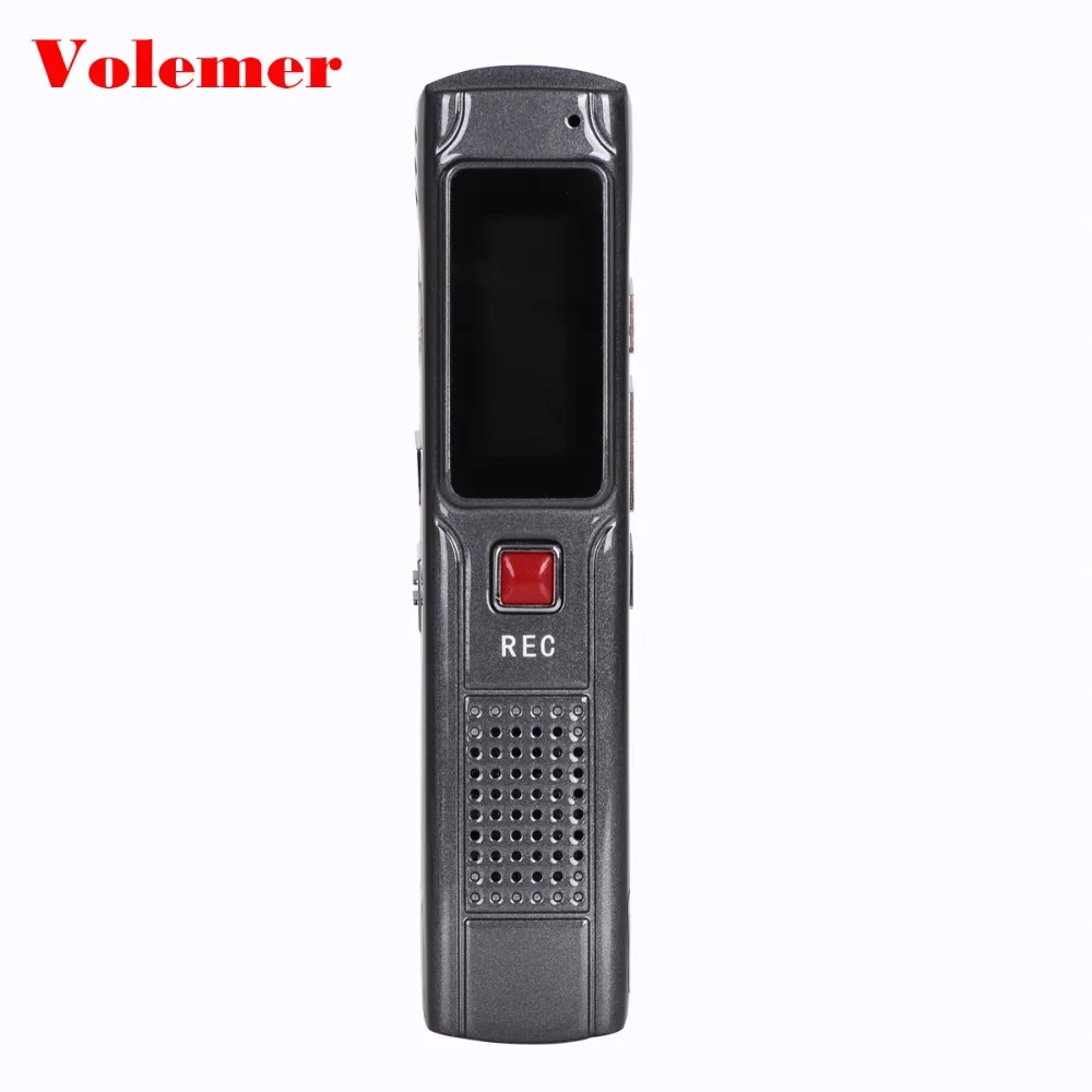 Volemer Digital Pen Audio Voice Recorder Dictaphone with WAV MP3 Player A-B Repeating 96 Hours Recording For Meeting Police