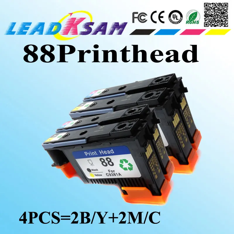 4 печатающих головки 88 совместимы с hp88 K550 K5400 K8600 L7000 L7480 L7550 L7580 L7590 L7650 L7680 L7710 L7750 L7780 |
