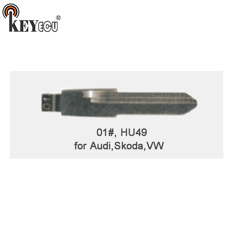 

KEYECU 25x KEYDIY Universal Remotes Flip Key Blade 01#, HU49 for Audi, for Skoda, for V*W, for Je*tta, for Santana